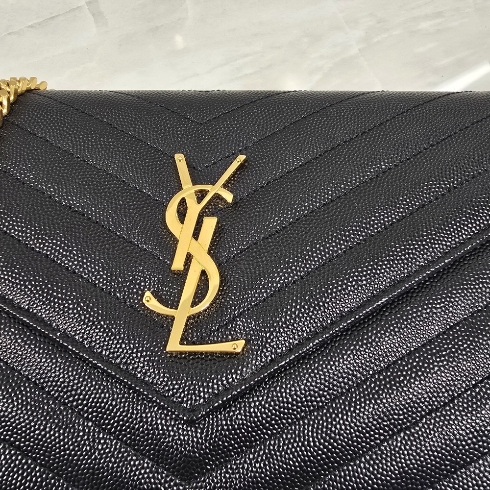 Saint Laurent Black Quilted Leather Crossbody Bag - Picture 3 of 13